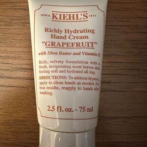 Kiehl's Grapefruit Hand Cream with Red Accents- unopened